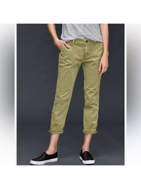 GAP Girlfriend Chino Tan Pants, Size 2